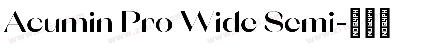 Acumin Pro Wide Semi字体转换